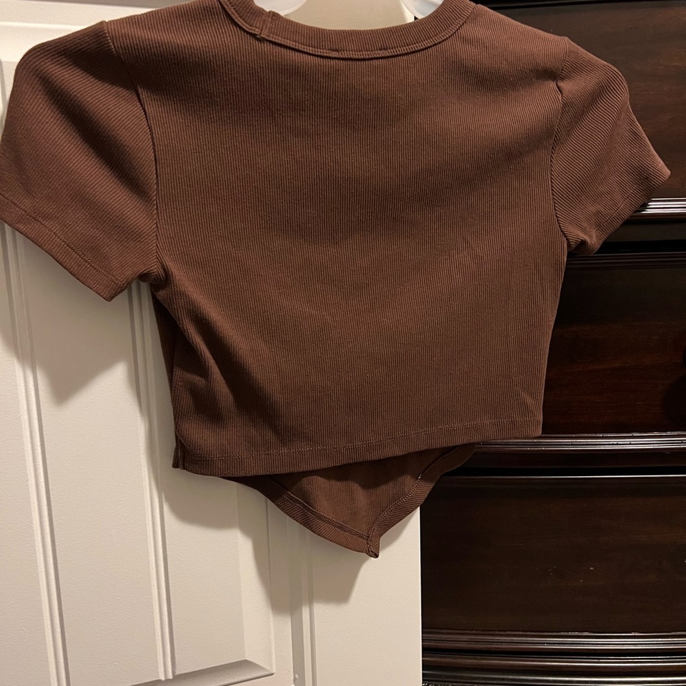 Crop top from forever 21, brown